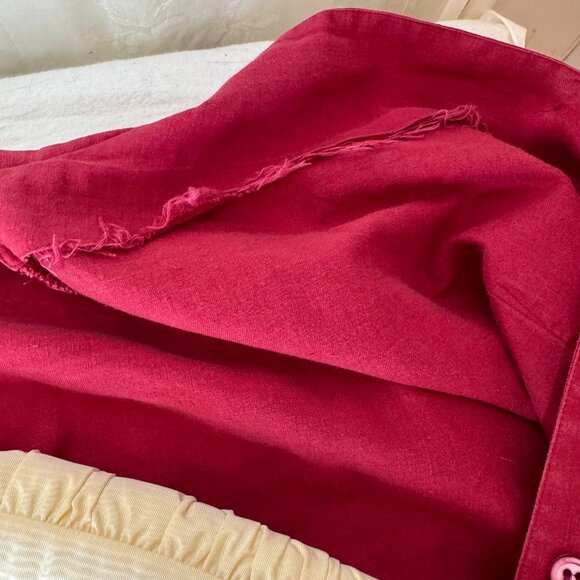 Vintage Cassidy Women's Linen Blend Button Down - Picture 7 of 10